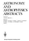 Cover: Literature 1984, Part 1 - Springer