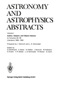 Cover: Author, Subject, and Object Indexes - Springer