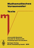 Cover: Mathematisches Vorsemester - Springer