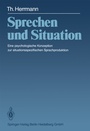 Cover: Sprechen und Situation - Springer