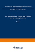 Cover: Zur Behandlung der Varizen, der Phlebitis und ihrer Komplikationen - Springer