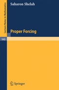 Cover: Proper Forcing - Springer