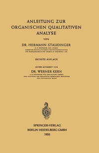 Abbildung von: Anleitung zur organischen qualitativen Analyse - Springer