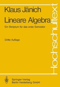 Abbildung von: Lineare Algebra - Springer