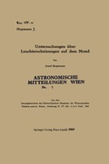 Cover: Untersuchungen &uuml;ber Leuchterscheinungen auf dem Mond - Springer