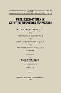 Abbildung von: Über Sclerostomen im Kryptorchidenhoden des Pferdes - Springer