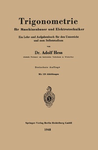 Abbildung von: Trigonometrie für Maschinenbauer und Elektrotechniker - Springer