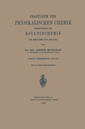 Cover: Praktikum der Physikalischen Chemie - Springer