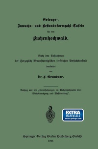Abbildung von: Ertrags-, Zuwachs-, und Bestandsformzahl-Tafeln für den Buchenhochwald - Springer