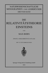 Abbildung von: Die Relativitätstheorie Einsteins und Ihre Physikalischen Grundlagen - Springer