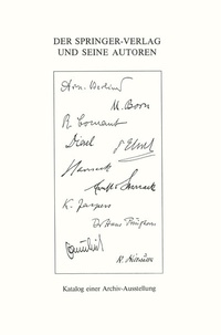Enlarge image Cover: Der Springer-Verlag und seine Autoren - Springer