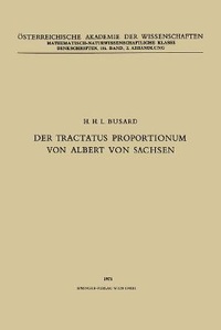 Abbildung von: Der Tractatus Proportionum von Albert von Sachsen - Springer