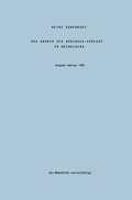 Cover: Das Archiv des Springer-Verlags in Heidelberg - Springer