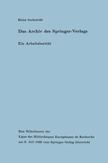Cover: Das Archiv des Springer-Verlags - Springer