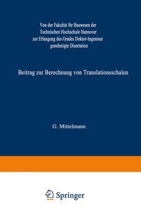 Abbildung von: Beitrag zur Berechnung von Translationsschalen - Springer