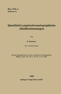 Bild: Quantitative papierchromatographische Alkalibestimmungen - Springer
