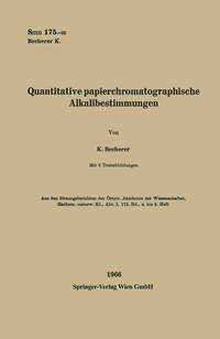 Abbildung von: Quantitative papierchromatographische Alkalibestimmungen - Springer