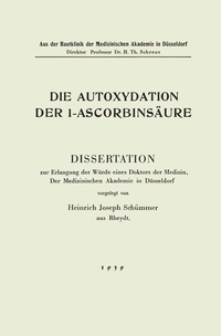 Abbildung von: Die Autoxydation der l-Ascorbinsäure - Springer