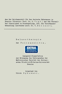 Abbildung von: Balneotherapie der Poliomyelitis - Springer