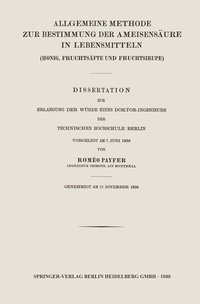Abbildung von: Allgemeine Methode zur Bestimmung der Ameisensäure in Lebensmitteln - Springer