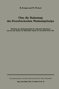 Cover: &Uuml;ber die Bedeutung des Steenbeckschen Minimumprinzips - Springer