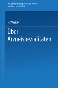Abbildung von: Über Arzneispezialitäten - Springer