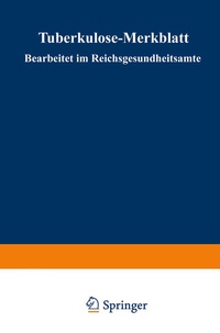 Abbildung von: Tuberkulose-Merkblatt - Springer