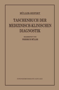 Abbildung von: Taschenbuch der Medizinisch-Klinischen Diagnostik - J.F. Bergmann-Verlag