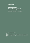 Cover: Betriebliches Umweltmanagement - Springer