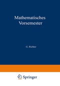 Cover: Mathematisches Vorsemester - Springer