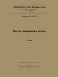 Cover: &Uuml;ber die atmosph&auml;rischen Gezeiten - Springer