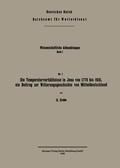 Cover: Die Temperaturverh&auml;ltnisse in Jena von 1770 bis 1935, ein Beitrag zur Witterungsgeschichte von Mitteldeutschland - Springer
