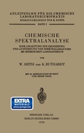 Cover: Chemische Spektralanalyse - Springer