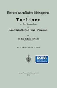 Abbildung von: Über den hydraulischen Wirkungsgrad von Turbinen bei ihrer Verwendung als Kraftmaschinen und Pumpen - Springer