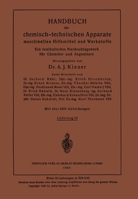 Abbildung von: Handbuch der chemisch-technischen Apparate maschinellen Hilfsmittel und Werkstoffe - Springer