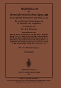 Cover: Handbuch der chemisch-technischen Apparate maschinellen Hilfsmittel und Werkstoffe - Springer