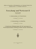 Cover: Forschung und Werkstatt II - Springer