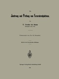 Cover: Die Justirung und Pr&uuml;fung von Fernrohrobjektiven - Springer