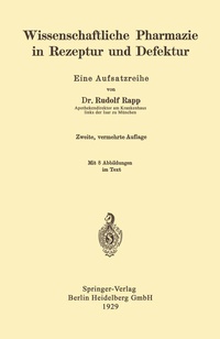 Abbildung von: Wissenschaftliche Pharmazie in Rezeptur und Defektur - Springer