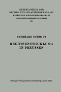 Cover: Rechtsentwicklung in Preussen - Springer