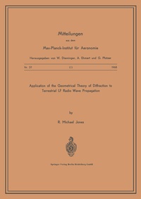 Enlarge image Cover: Application of the Geometrical Theory of Diffraction to Terrestrial LF Radio Wave Propagation - Springer