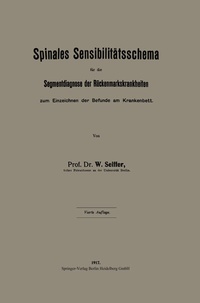 Abbildung von: Spinales Sensibilitätsschema für die Segmentdiagnose der Rückenmarkskrankheiten zum Einzeichnen der Befunde am Krankenbett - Springer