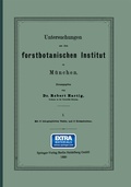 Cover: Untersuchungen aus dem Forstbotanischen Institut zu M&uuml;nchen - Springer