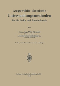 Abbildung von: Ausgewählte chemische Untersuchungsmethoden für die Stahl- und Eisenindustrie - Springer