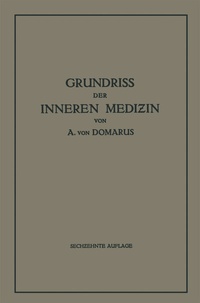 Abbildung von: Grundriß der inneren Medizin - Springer