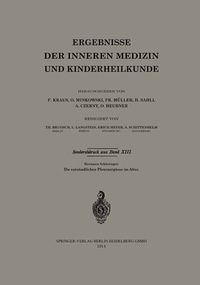 Abbildung von: Die entzündlichen Pleuraergüsse im Alter - Springer