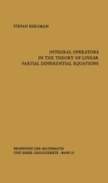 Cover: Integral Operators in the Theory of Linear Partial Differential Equations - Springer