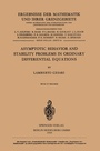 Cover: Asymptotic Behavior and Stability Problems in Ordinary Differential Equations - Springer