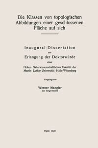 Abbildung von: Die Klassen von topologischen Abbildungen einer geschlossenen Fläche auf sich - Springer
