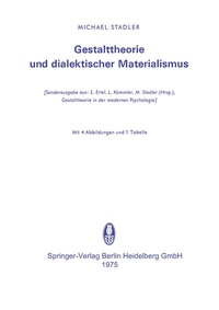 Abbildung von: Gestalttheorie und dialektischer Materialismus - Steinkopff